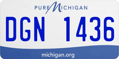 MI license plate DGN1436