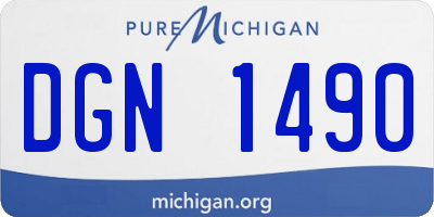 MI license plate DGN1490