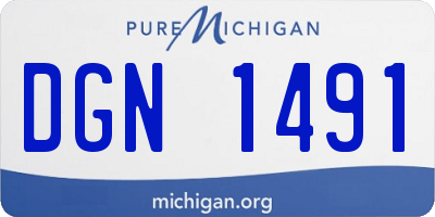 MI license plate DGN1491