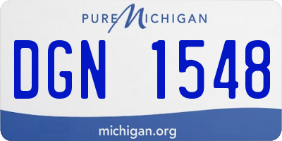 MI license plate DGN1548