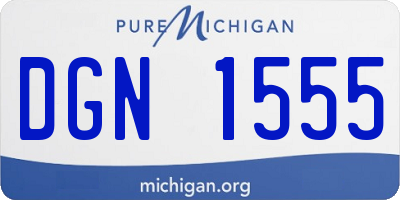 MI license plate DGN1555
