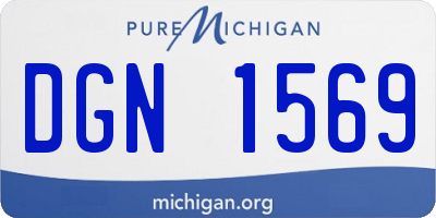 MI license plate DGN1569