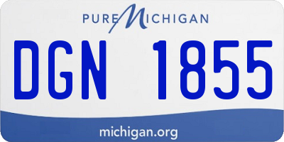 MI license plate DGN1855