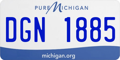 MI license plate DGN1885