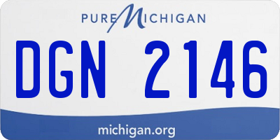 MI license plate DGN2146