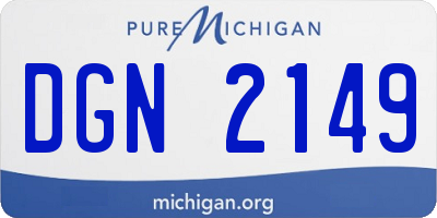 MI license plate DGN2149