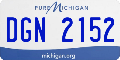 MI license plate DGN2152