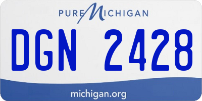 MI license plate DGN2428