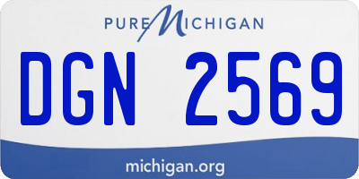 MI license plate DGN2569