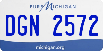 MI license plate DGN2572