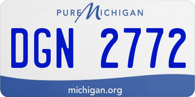 MI license plate DGN2772