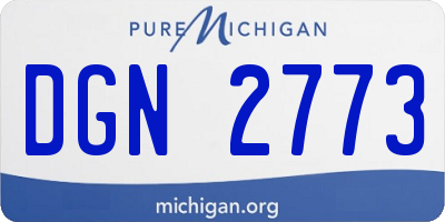 MI license plate DGN2773