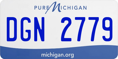 MI license plate DGN2779