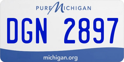 MI license plate DGN2897