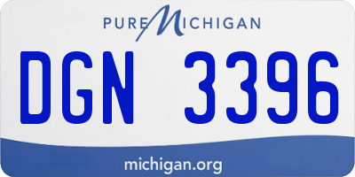 MI license plate DGN3396