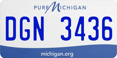 MI license plate DGN3436