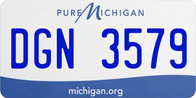 MI license plate DGN3579