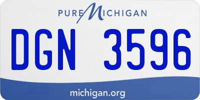 MI license plate DGN3596