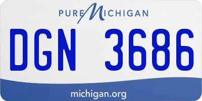 MI license plate DGN3686