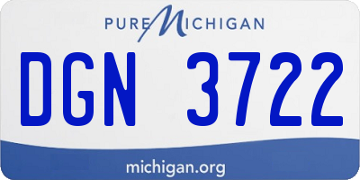 MI license plate DGN3722