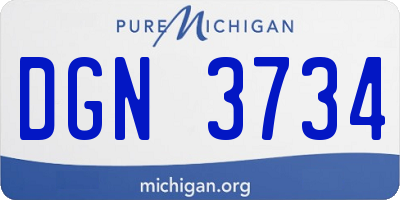 MI license plate DGN3734