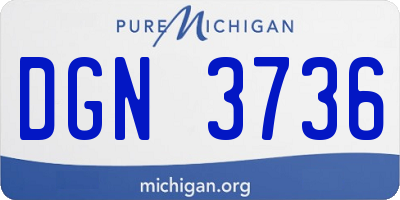 MI license plate DGN3736