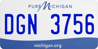 MI license plate DGN3756