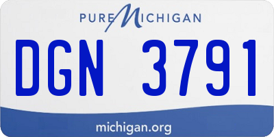 MI license plate DGN3791