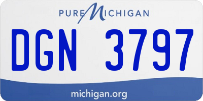 MI license plate DGN3797
