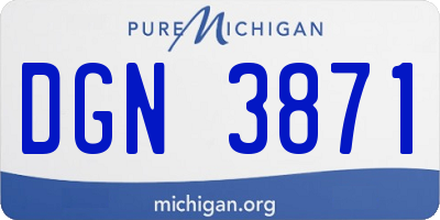 MI license plate DGN3871