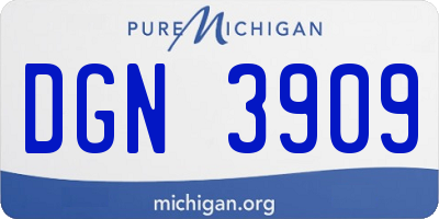 MI license plate DGN3909