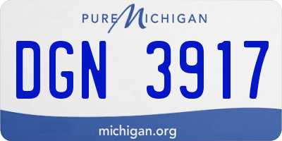 MI license plate DGN3917