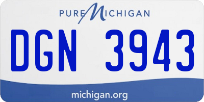 MI license plate DGN3943