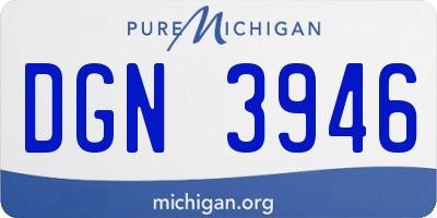 MI license plate DGN3946