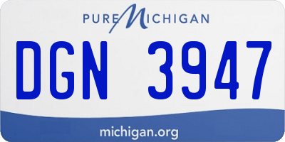 MI license plate DGN3947