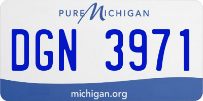 MI license plate DGN3971