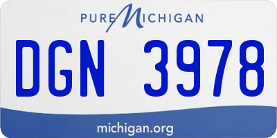 MI license plate DGN3978