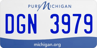 MI license plate DGN3979