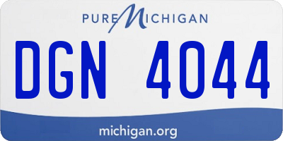 MI license plate DGN4044