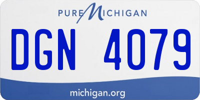 MI license plate DGN4079
