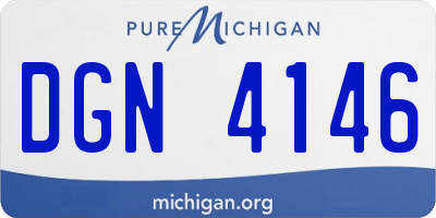MI license plate DGN4146