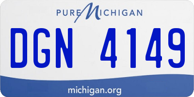 MI license plate DGN4149