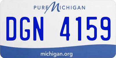 MI license plate DGN4159