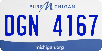 MI license plate DGN4167