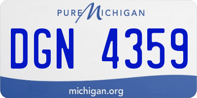 MI license plate DGN4359