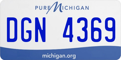 MI license plate DGN4369
