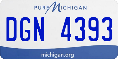 MI license plate DGN4393