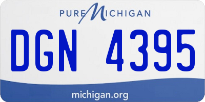 MI license plate DGN4395