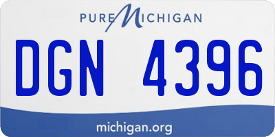 MI license plate DGN4396
