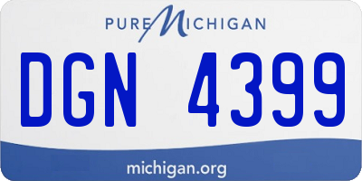 MI license plate DGN4399